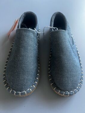 Gymboree Boys Slip-On Denim Espadrille Flats Size 12